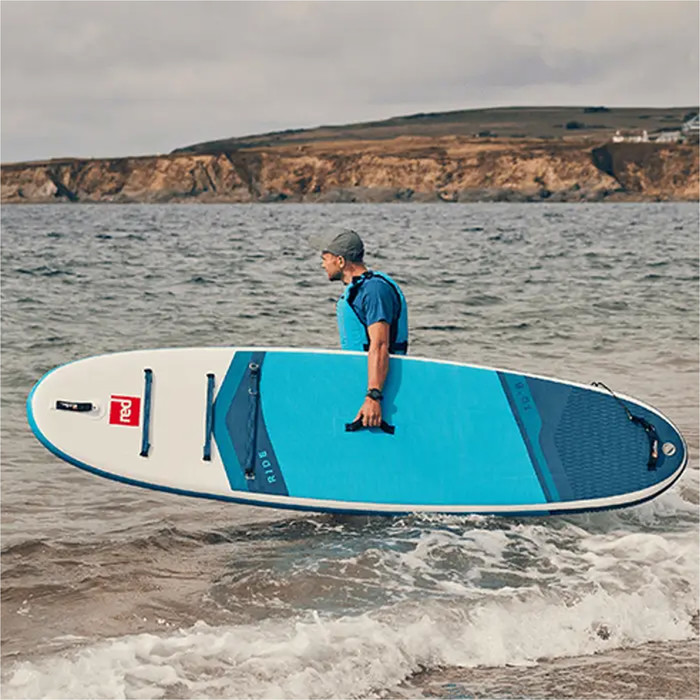 2024 Red Paddle Co 10'6 Ride Stand Up Paddle Board, Tas, Peddel, Pomp & Leash - Prime pakket